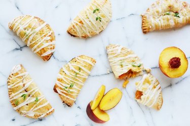 peach and thyme hand pies