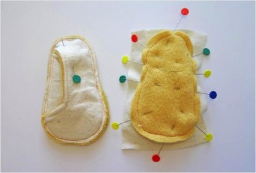 Slipper with lining fabric
