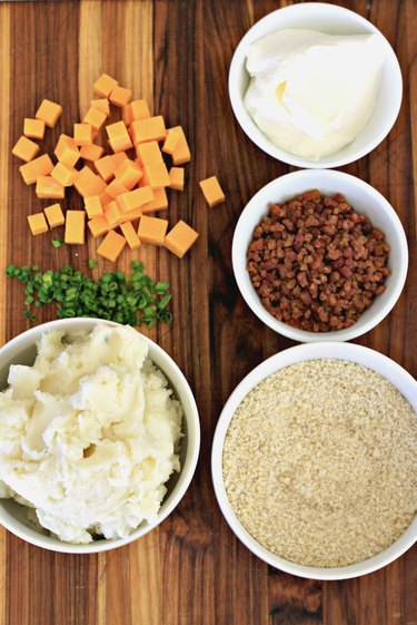 ingredients for cheesy potato bites