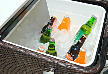 Store drinks in an outdoor cooler.