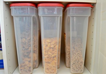 Keep cereal in easy to open containers