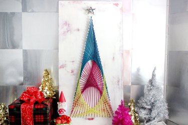 String Art Christmas Tree Tutorial