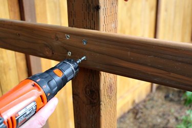 drilling screws into wood