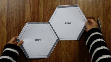 How to make hexagon shelves with popsicle sticks