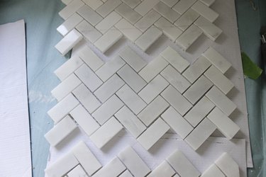 Partial cut tile square.