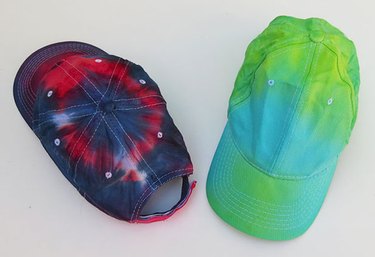 Tie-dye baseball cap.