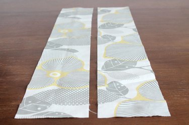 cut two fabric insets
