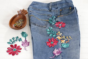 Floral Embroidery for Jeans Tutorial