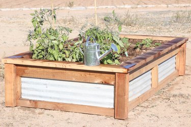 How to Build Raised Garden Beds With Corrugated Metal | eHow