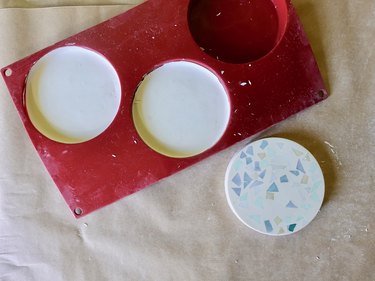 Create Pretty Coasters with Plaster of Paris Using a Mold