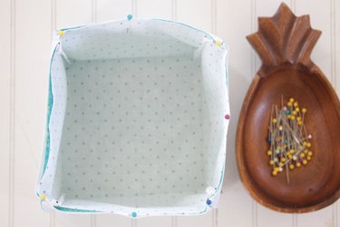 Make a cute fabric storage box in any size you like.