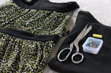 Materials needed to add sleeves to a sleeveless dress