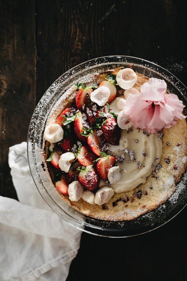 Decorate the Dutch Baby pancake however you desire!