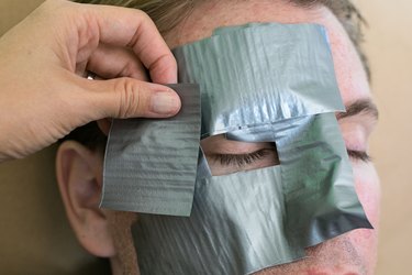 This is an important step in molding the face mask.