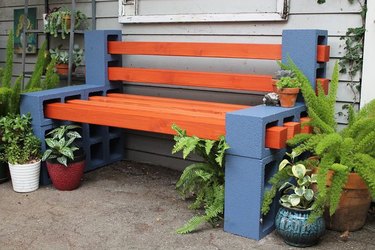 simple outdoor bench