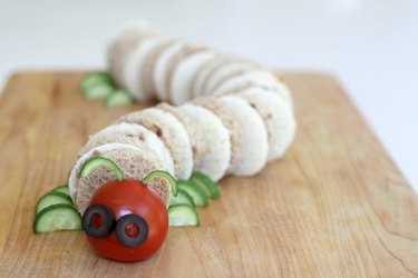 very hungry caterpillar sandwiches