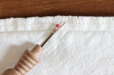 open the first seam with a seam ripper
