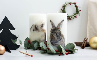 DIY Picture Candles