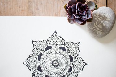 How to Draw Rose Mandala Art  Rose Mandala Drawing for Beginners 