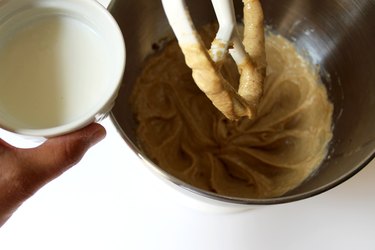 add buttermilk to cookie dough mixture