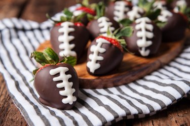 How to Make Chocolate Covered Strawberry Footballs