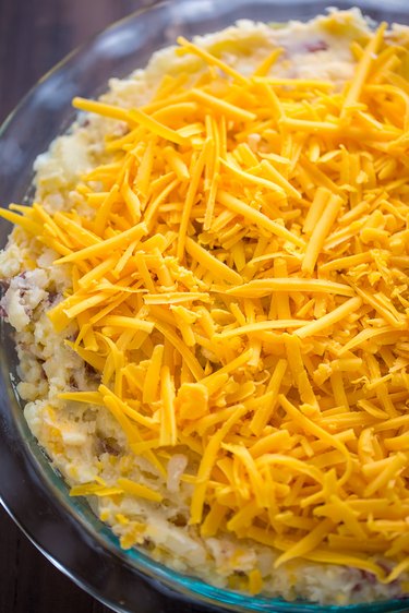 Top with cheese and bake until bubbling.