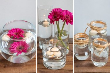 How to Make Floating Candle Centerpieces for a Wedding