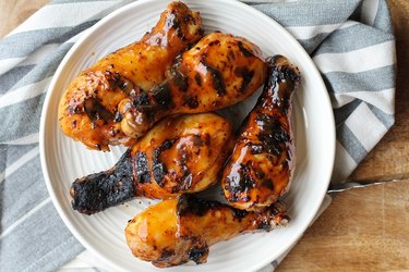 Grilled chicken on a plate