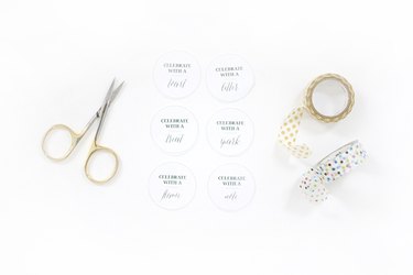 washi tape gift tags