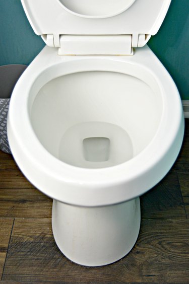 how to remove hard water stains from a toilet bowl