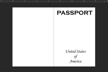 blank passport template children