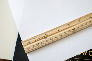 Use a ruler to measure your paper