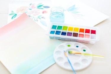 Homemade scented watercolor