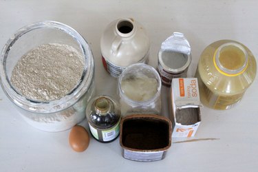 Ingredients for healthy brownies