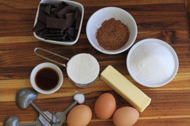 Ingredients for brownies