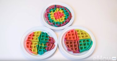 rainbow waffles.