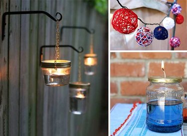 How to make your own outdoor party lights.