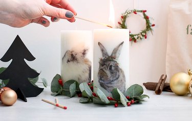 DIY Picture Candles