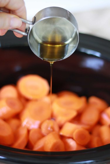 maple syrup on carrots