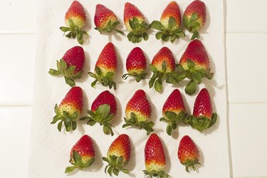 Set aside strawberries