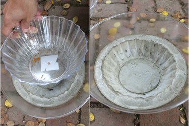 Removing plastic container molds