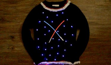 DIY Light-Up Star Wars Christmas Sweater