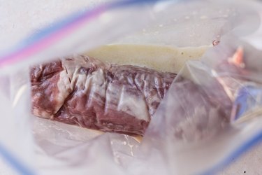 pork tenderloin in a bag with marinade