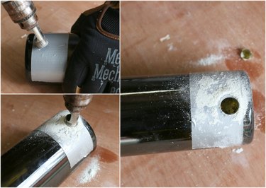 How to drill a wine bottle