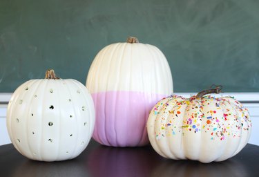 three ways to decorate pumpkins