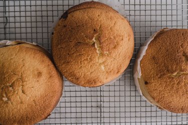 Bake until the cakes are evenly golden brown.