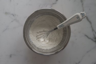 Whisk together the dry ingredients.