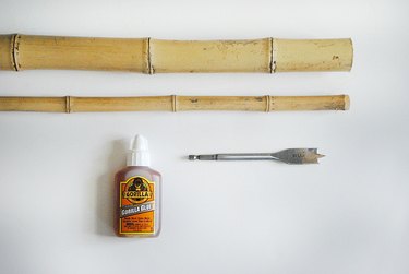 Materials for DIY bamboo ladder