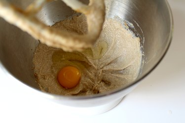 Add 1 egg to dough