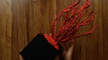 Finished DIY faux coral sculpture.
